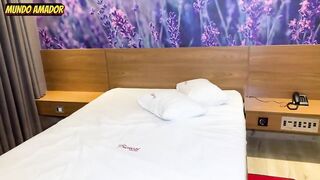 Slurping the lil bitch's taut arse