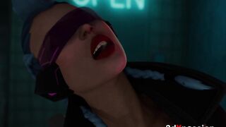 Neon Rave Hoe Bonny – Suck off in douche, deep wet screw & grubby money-shot