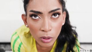 3some Transgirl Hookup Rectal Smashing While Poking