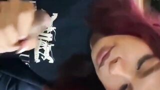 My neighbor lied again to come and deep-throat my dinky