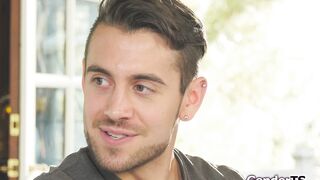 I anal bareback my small tits trans fellow student in class