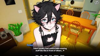 My Femboy Roomy #07 - Femboy In Killer Lingere Is 100% Subordinated When He Gets My Man-meat In His Bussy