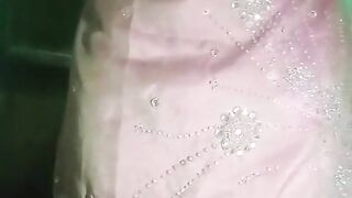 Indian Bummer Crossdresser Bottom real homemade fuckfest in pinkish salwar kurta with strenuous jwellery just like a housewife