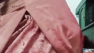 Indian Bummer Crossdresser Bottom real homemade fuckfest in pinkish salwar kurta with strenuous jwellery just like a housewife