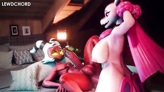 Moxxie Infernal Chief Rectal With Lovander Palworld