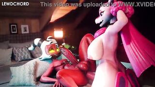 Moxxie Infernal Chief Rectal With Lovander Palworld