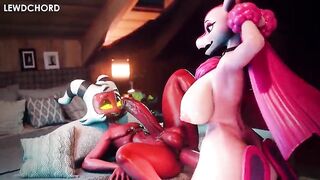 Moxxie Infernal Chief Rectal With Lovander Palworld