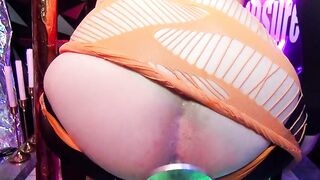 Toypleasurexxx - Orange fake penis bumfuck
