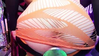 Toypleasurexxx - Orange fake penis bumfuck