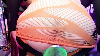 Toypleasurexxx - Orange fake penis bumfuck