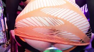 Toypleasurexxx - Orange fake penis bumfuck