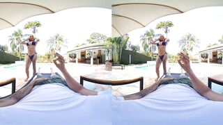 Insatiable Latina Tgirl Mannuela Silva Gets Pulverized by the Pool