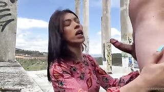Alice marques outdoor blowjob