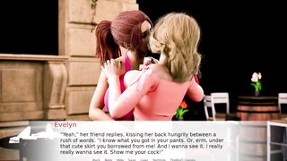 Shameless Afterparty #01 - Ash-blonde School Chick Enjoys THICK Futa Salami Inwards Her Jaws