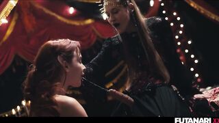 Gal Drinking Ladyboy Jizm - Ginger-haired Transfixed Into Obedience by Futa Witch