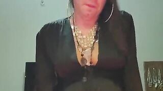 Buxom Sissy Spunking