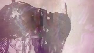 cool Latin Sissy ladyboy pumps her taut tiny booty bone PMV