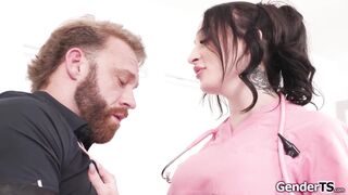 My busty shemale nurse Haven Rose gives me an instant boner