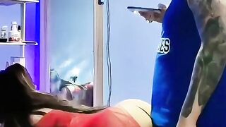 Watching this chick in undergarments awakened my hottest sexual dreams to the point that I finished up smashing her and bringing her to ejaculation, satisfying our sexual desires.