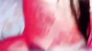 Watching this chick in undergarments awakened my hottest sexual dreams to the point that I finished up smashing her and bringing her to ejaculation, satisfying our sexual desires.