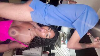 I gave a ultra-cute deep throat to a brand fresh candy delivery man - accomplish in crimson