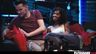 Kinky Girl/girl Gets larger Yam-sized Manhood - Multiracial Hermaphroditism Lezzie domination