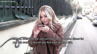 Off the hook - He accepts €1000 and gets his caboose plumbed by a red-hot Italian dame - English subtitles