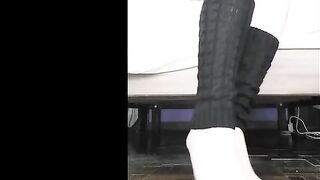 Your pretty lady tgirlfriend DaniTheCutie displays off her mild and delightful soles to you