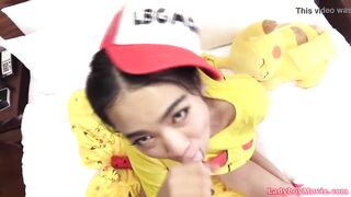 T-girl Pokemon Yoyo No condom