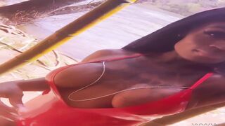 EBONY TRANSSEXUAL T-MODEL ON TRANSGENDER PRINCESS