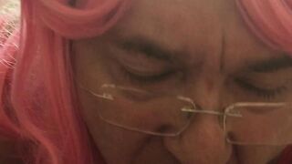 watch exposed tranny cocksucker sissy drew from Norwich suck a nice big cock