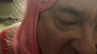 watch exposed tranny cocksucker sissy drew from Norwich suck a nice big cock