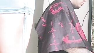 I visited the nymph who cuts my hair, and she was dressed in a glorious, taut sundress that accentuated her kinks, so we concluded up having truly warm bang-out, and I concluded up wanting to pulverize her.
