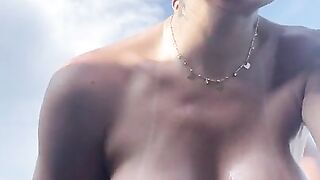 Super hot T-girl With Forms Poked Outside
