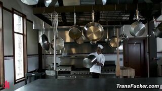 Jessica Host Fucks Kurt Connors Hard In Top Chef Ts Cock Challenge Scene