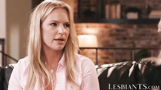 Rachael Cavalli overwhelmed in threesome with trans Zariah Aura and Leah Hayes