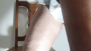 Monster dildo anal panty piss 2