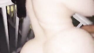 Balcony Desi Bk Bodacious Bum Takes BIG BLACK COCK