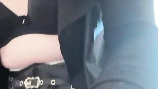 A lewd platinum-blonde dame with a beefstick energetically tears up herself with her humungous fuck sticks and yells like a cockslut