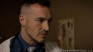Chanel Chance gets her trans holes owned by hunk fucker