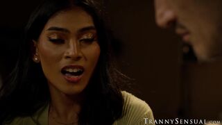 Chanel Chance gets her trans holes owned by hunk fucker