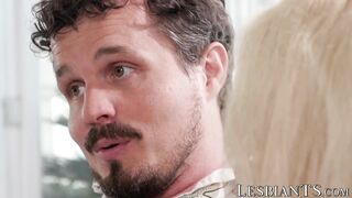 Shemale Eris Jolie gets fucked by a dude for husband voyeur fetish