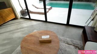 Uber-cute Japanese She-male With Immense Fun bags Pleads Landlord With Her Nymph Salami - TGIRLS MANSION