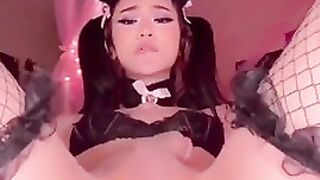 Pretty Lil' Chinese Sissy Juggling On A Thick Fuck stick
