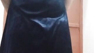 Indian Homo Crossdresser Gaurisissy perceiving super-naughty in Blue Salwar Kurta
