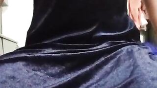 Indian Homo Crossdresser Gaurisissy perceiving super-naughty in Blue Salwar Kurta