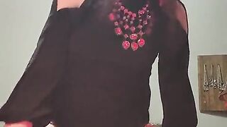 Huge-boobed Sissy Jizzing