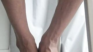 Fellate my soles, baby, but tell me, would you blow them, yes or no?