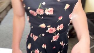Trans Ash-blonde Providing BIG BLACK COCK Head Compilation