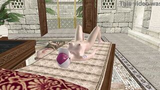 Wondrous Transgirl Catapults Bottle in Rump on Sofa 3 DIMENSIONAL Toon Manga porn